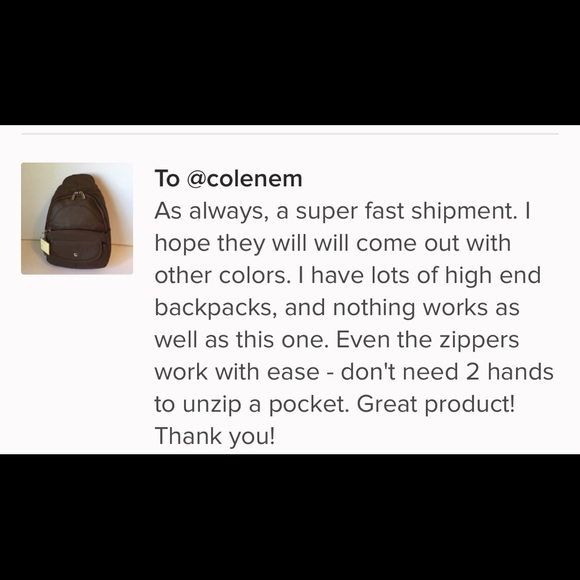 leather backpack dark brown. NWT - Picture 7 of 7